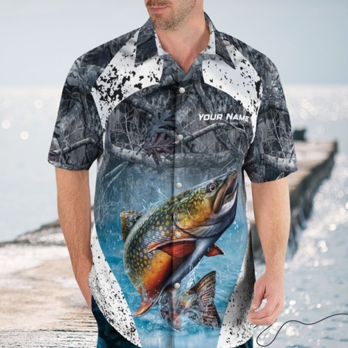 Personalized Name Catfish Hawaii Fishing Shirt, 3D All-Over Print Gift for Men - Picture 3 of 6