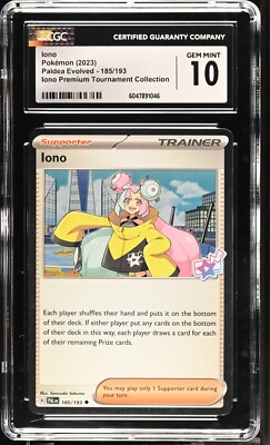 CGC 10 Iono Cosmos Holo 185/193 Premium Tournament Collection