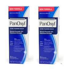 PanOxyl 10  Percent Acne Creamy Wash Daily Control 5.5 OZ Pack Of Two Tubes 