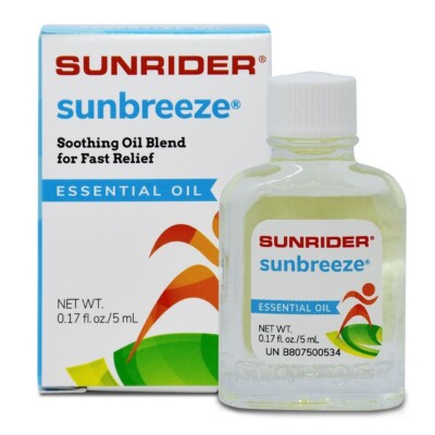 Authentic Sunrider Sunbreeze Essential Oil 0.17fl.oz Pain Relief Muscle Ache