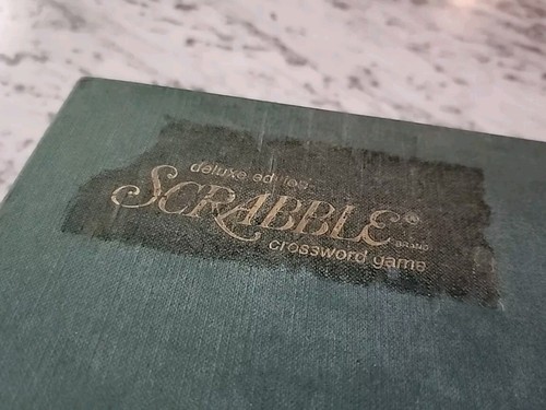 Scrabble Deluxe Edition 1976 Crossword Rotating Turntable Board Complete w/Tiles - Picture 9 of 13