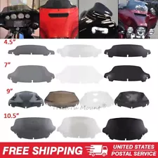 4.5"/7"/9"/10.5" Wave Windshield Windscreen For Harley Touring Electra Glide 14+