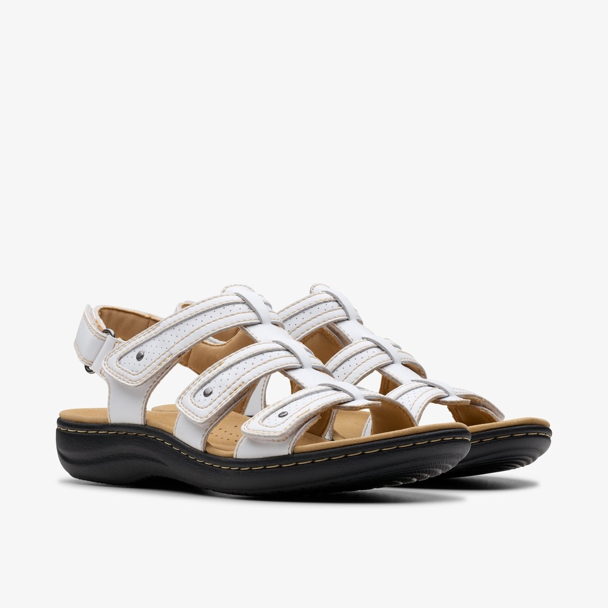 Clarks Women's Laurieann Ivy White Leather 26181701 | eBay