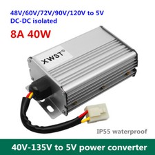40V-135V to 5V 8A 40W isolated power converter 48V/60V/72V/90V/120V to 5V
