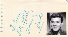 Tommy Sands signed autograph 2.5x4 Cut American Actor Singer "The Singin' Idol"