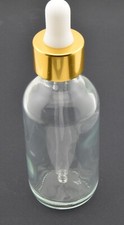 Glass Eye Dropper Bottle for Essential Oils Perfumes Liquids 4-1/2" Tall 60 Ml