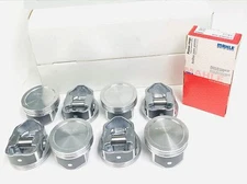 SILVOLITE DISH Top Pistons+RINGS for 1999-05 Chevy 5.3L VIN P,T,Z PRESS Pin 030