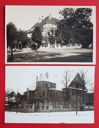 2 x Foto AK DRESDEN um 1930 Wohnaus Villa Gothaer Versicherung ( 25642