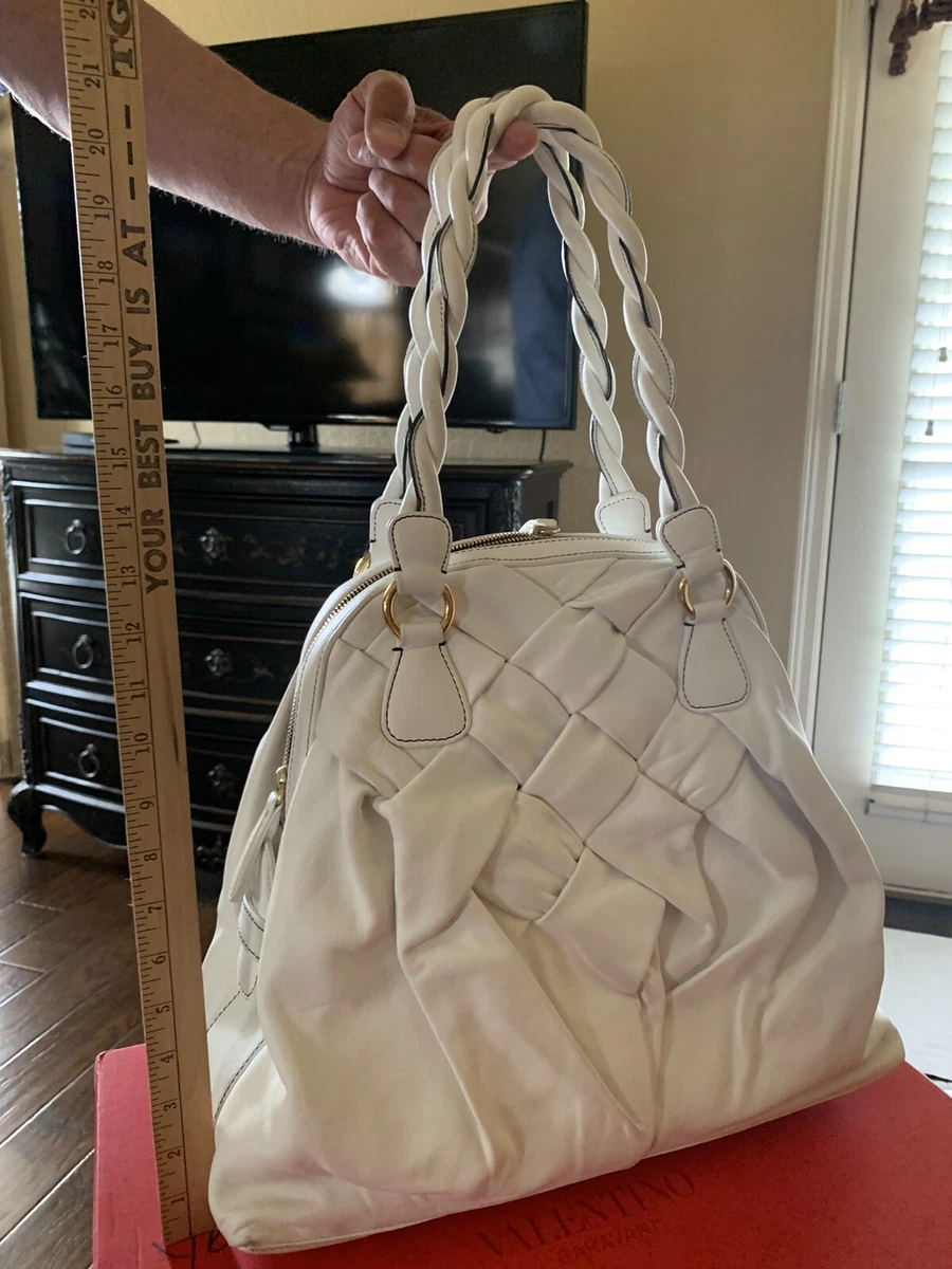 Valentino Garavani Leather Tote bag White Valentino