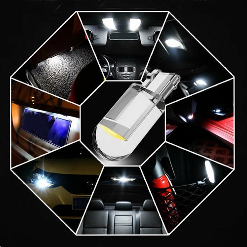 10PCS White LED T10 194 168 W5W Car Interior Map Trunk License Plate Light Bulbs - Picture 9 of 12