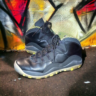 Nike Air Jordan Retro 10 X Venom Green Black 310806-033 GS Youth Size 7Y 