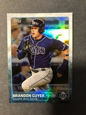 2015 TOPPS RAINBOW FOIL BASEBALL CARD BRANDON GUYER #392 TAMPA BAY RAYS MLB FS