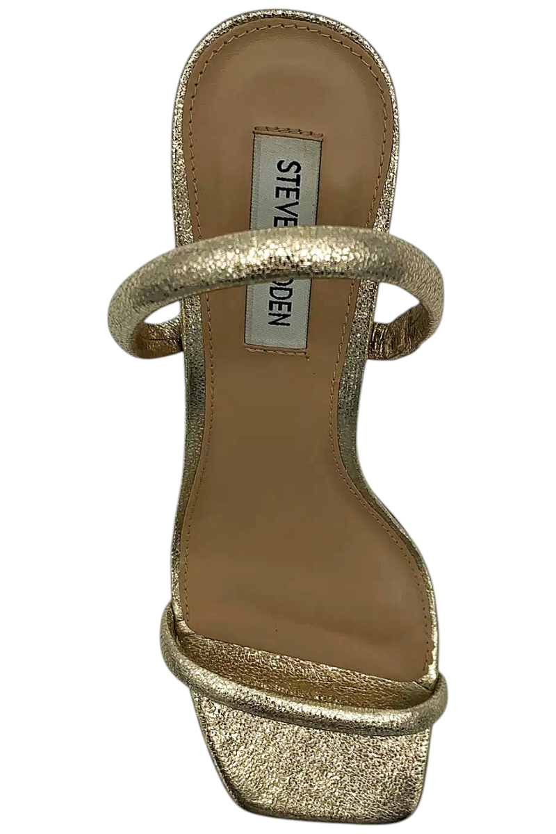 Steve Madden Women's Lilah Heeled Sandal Gold Metallic | eBay