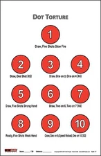 500 EZ2C Targets Style 17 Dot Torture Genuine Targets Shooting Drill (500 pack) 