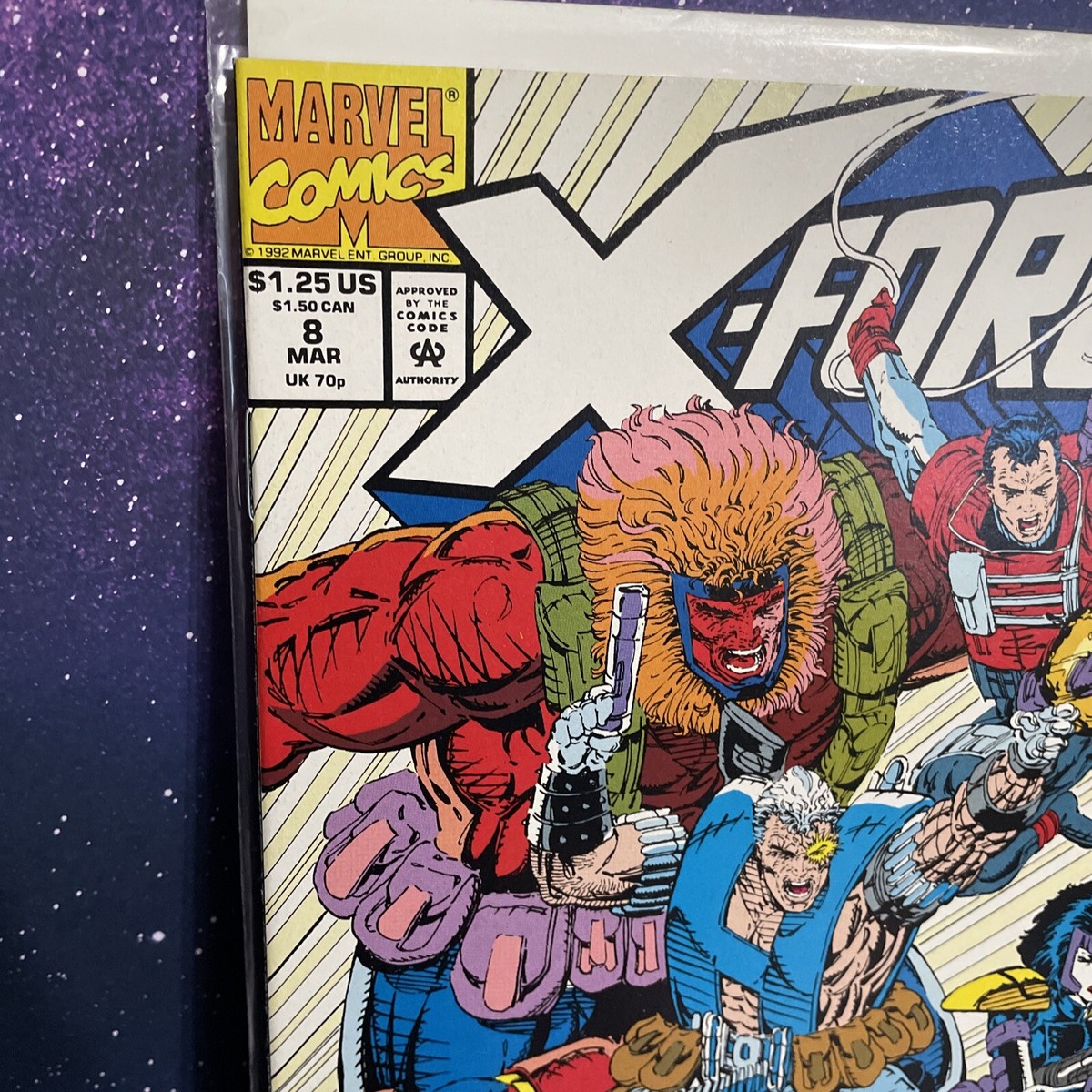 X-Force #8 1st Domino (real) Origin of Cable Marvel Comics Liefeld
