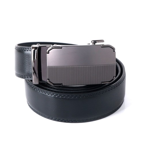 Real Leather Men Ratchet Belt Belts For Men Adjustable Automatic Buckle - Picture 13 of 22