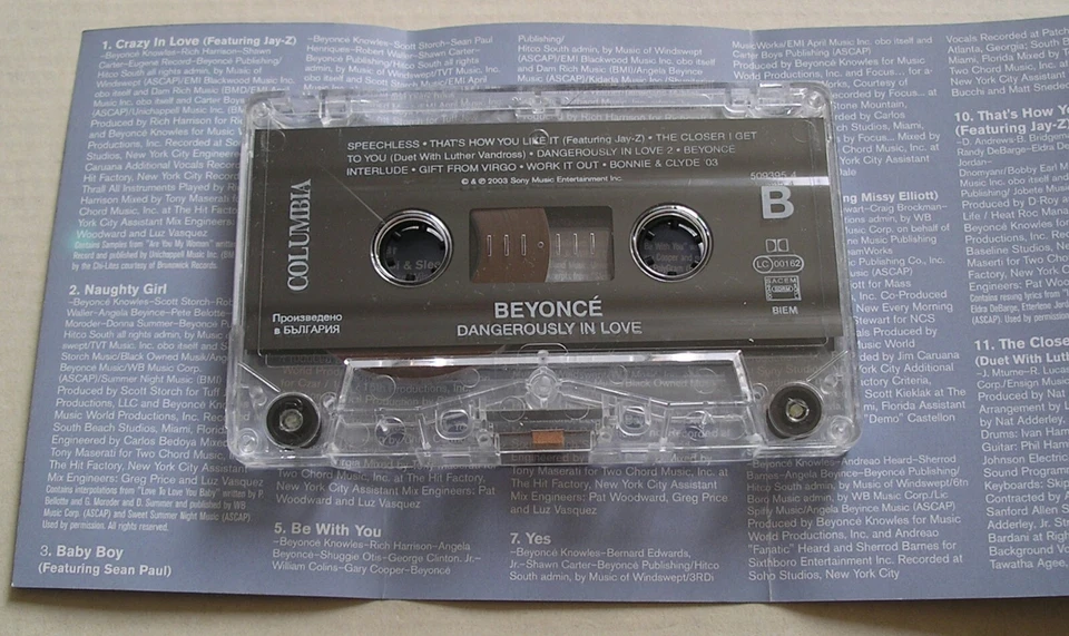 BEYONCE DANGEROUSLY IN LOVE *RARE BULGARIAN CASSETTE TAPE* JAY-Z, SEAN PAUL - Image 4 of 4