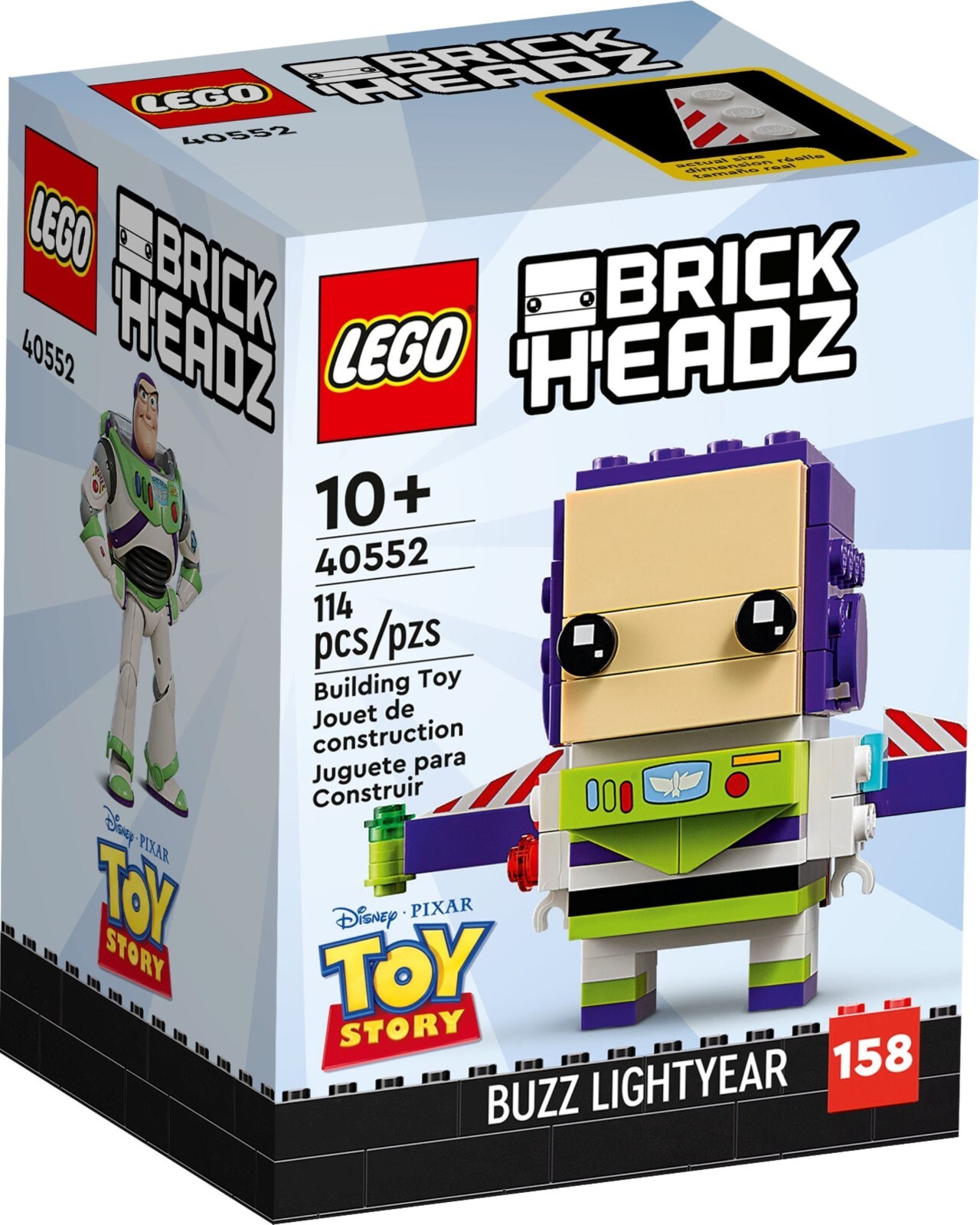 LEGO BRICKHEADZ: Buzz Lightyear (40552) ⭐️Brand New & Sealed⭐️