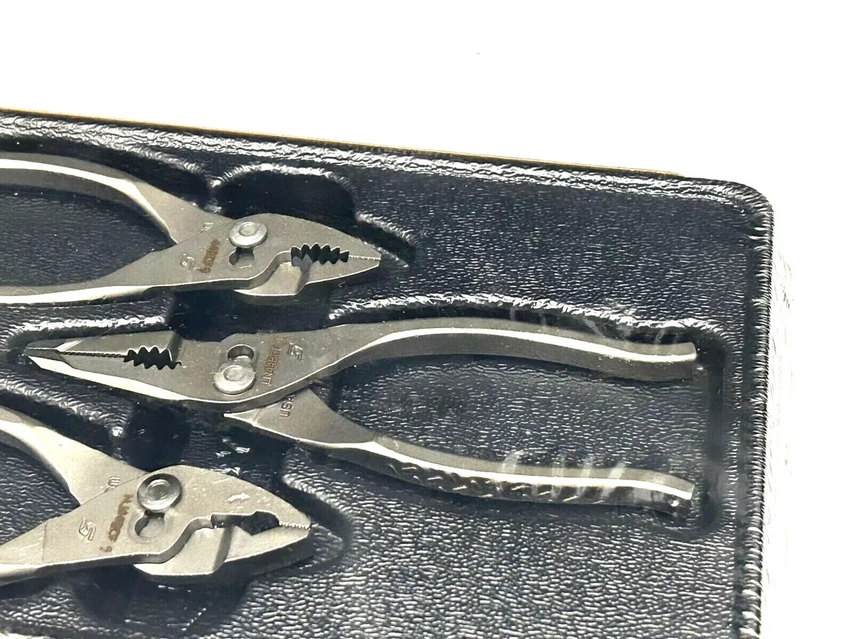 SNAP ON PL344BCF ND No Dip 3 Piece Slip Joint Pliers Set LN44BCF 