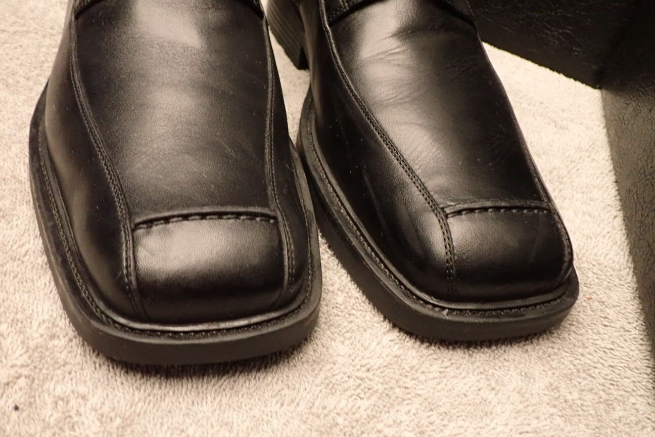 SAOLA Aston Grey Collection Punta Bicicletta Oxford Pelle Nera 1332 Uomo Taglia 10 M