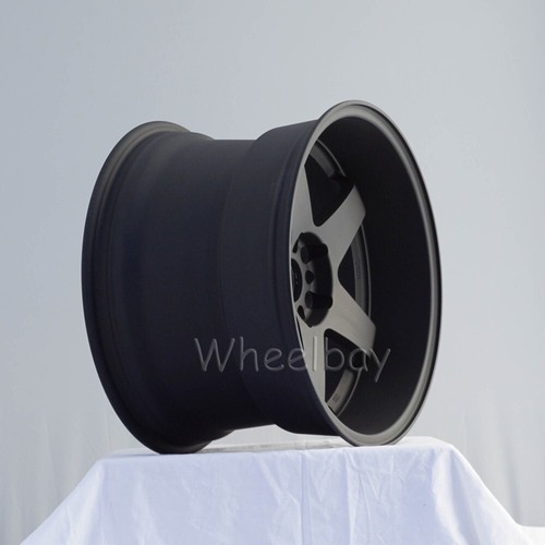 4 ROTA WHEEL P45 R 2) 18X10 & 2) 18X12 20 5X114.3 SBLACK 4 " LIP - Picture 4 of 9