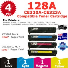 4x Non-OEM CE320A - CE323A 128A Toner for HP CM1415 CP1525nw CP1525 CM1415fnw