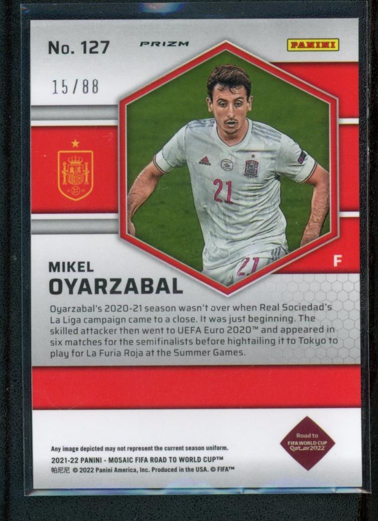 2021-22 MIKEL OYARZABAL /88 PANINI MOSAIC FIFA ROAD TO WORLD CUP