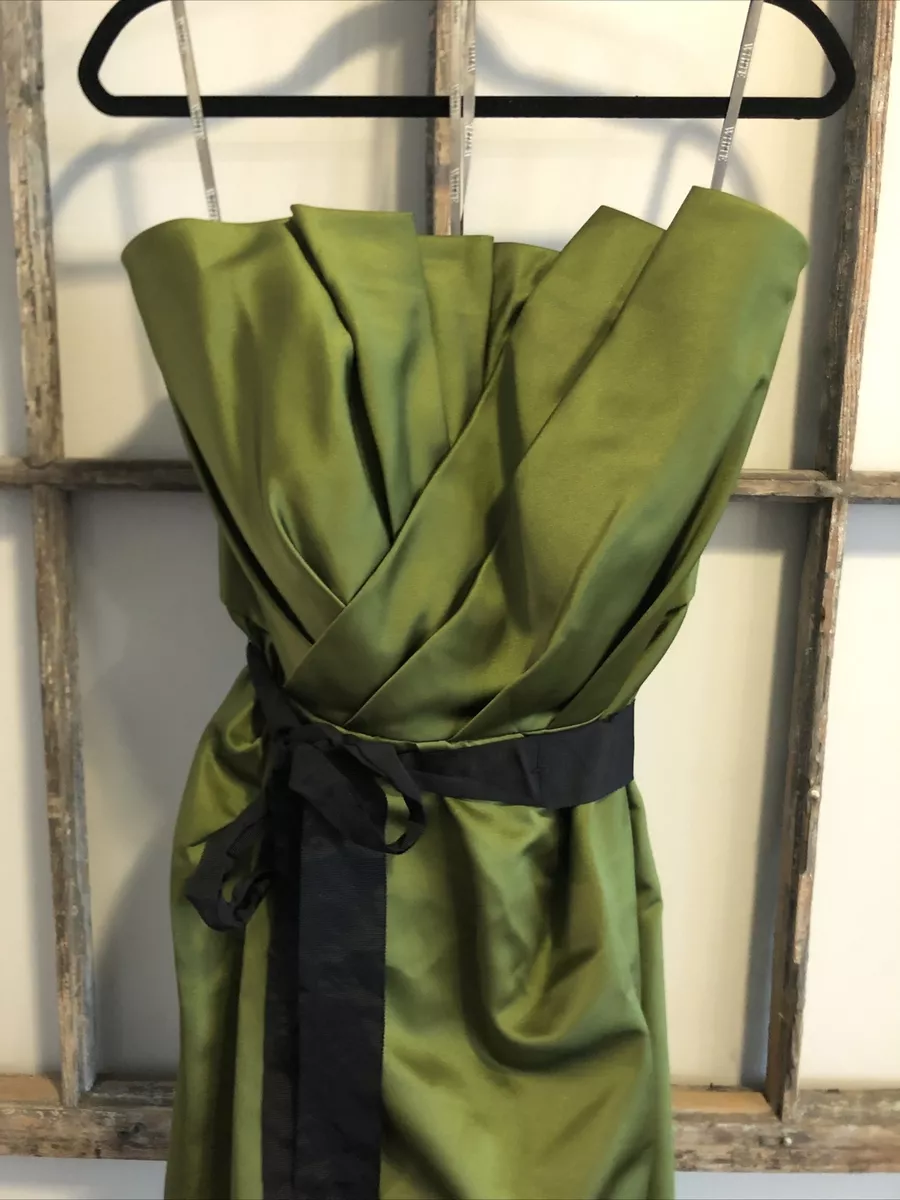 Vera wang top olive green dress