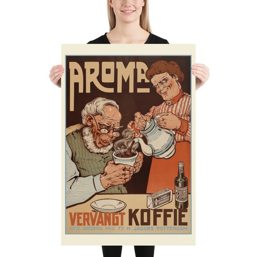Retro Holland Coffee Poster — 1950s Dutch kitchen print, vintage café wall art - Picture 6 of 12