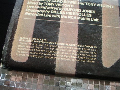 David Bowie ~ Stage ~ Vintage UK Best of Live IMPORT LP RCA Victor PL 02913-2 - Picture 10 of 12