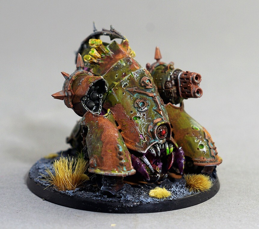 ウォーハンマー メフティック・ブライトハウラー×4 Myphitic Blight hauler Death Guard Painted 40k Nurgle chaos