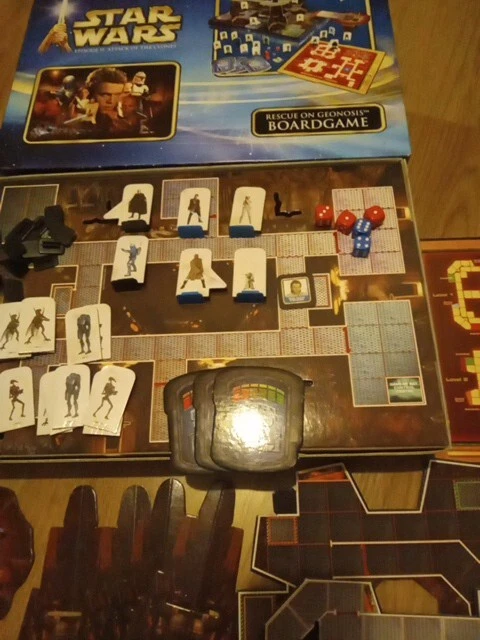 ATTACK OF THE CLONE RESCUE ON GEONOSIS BOARD GAME STAR WARS - Image 3 of 4