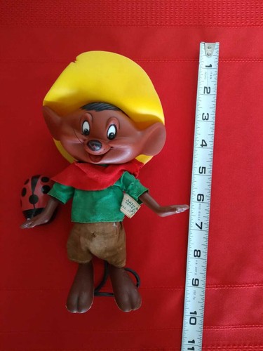 Vintage 1968 Speedy Gonzalez Mouse Kunststoff Warner Bros. 1970 R. Dakin - Bild 3 von 6
