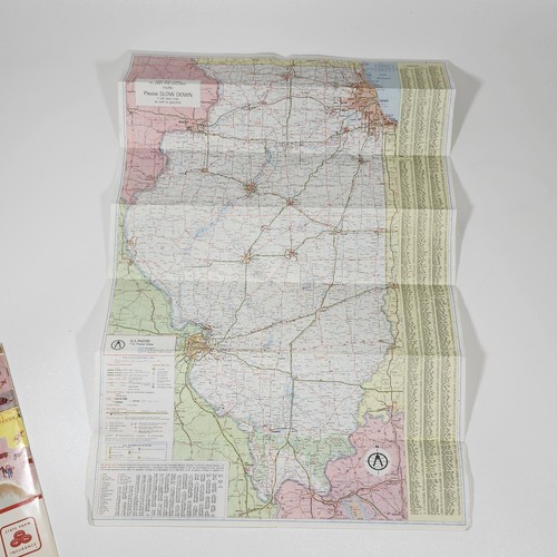 State Farm Road Atlas & Illinois Road Maps Vintage 1980s Gousha Rand McNally 80s - Picture 16 of 24