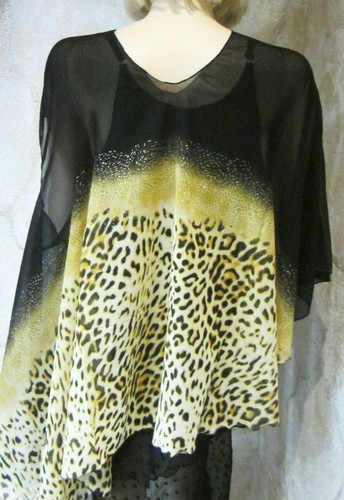 Chiffon Vest - Camel Cheetah - Picture 4 of 4