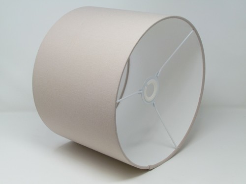 Lampshade Ash Rose Linen Blend Drum Light Shade - Picture 2 of 11