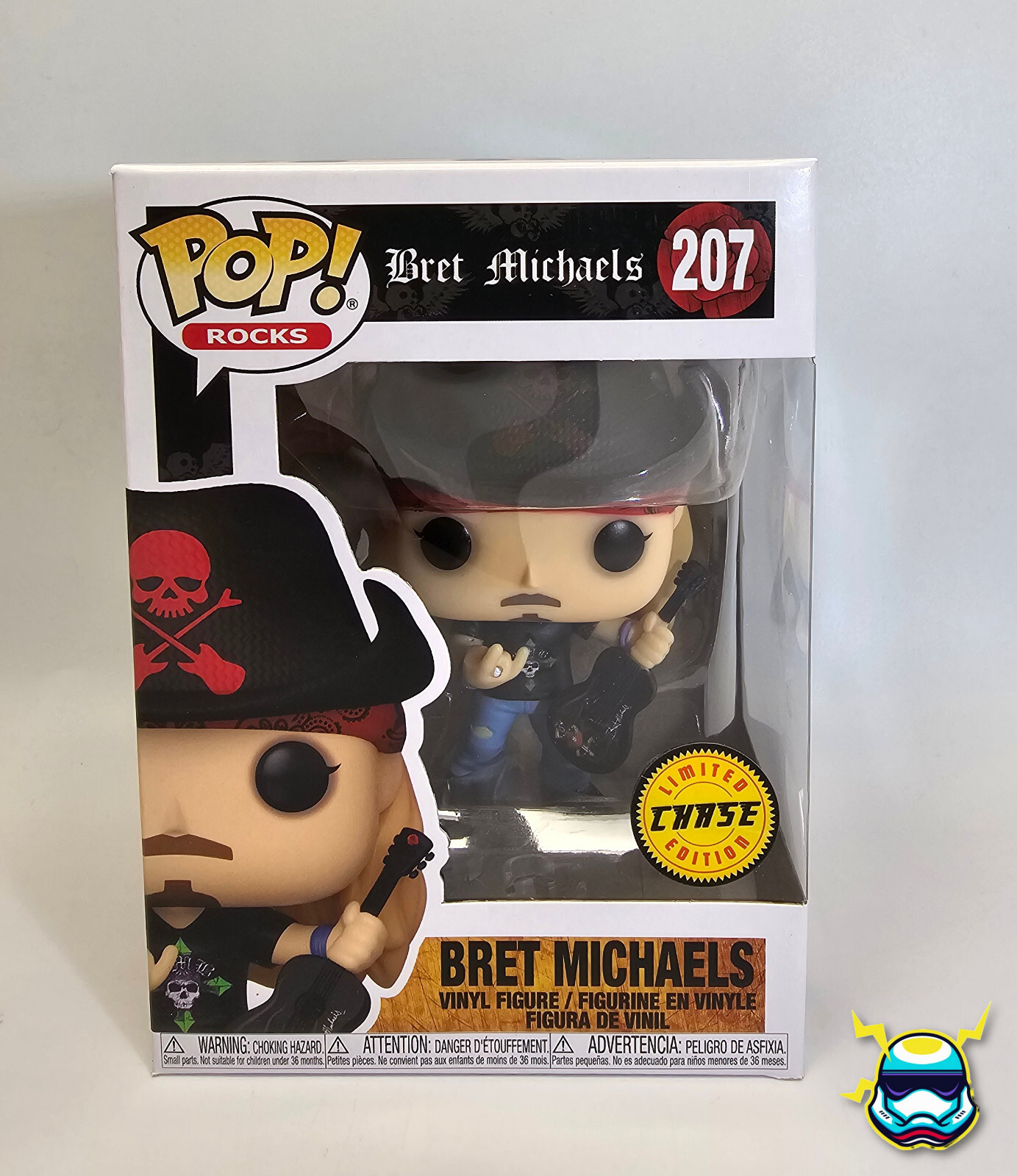 Funko Pop #207 BRET MICHAELS Poison Rocks Chase Limited Vinyl Figure NEW UK