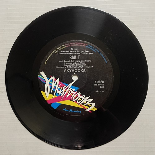 Skyhooks Hooked On Hooks Vinyl Record 7” 45 RPM K-8820 Mushroom Records 1982 - Picture 18 of 24