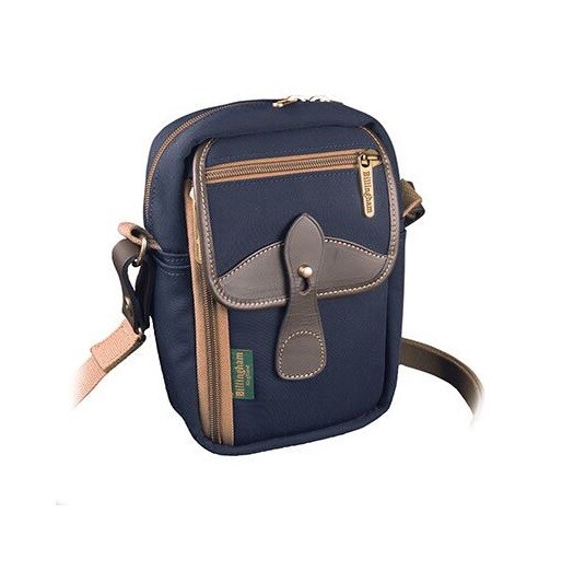 Billingham Airline Stowaway Bag & Shoulder Strap For Cameras - Navy / Chocolate