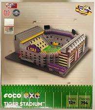 LSU Tigers BRXLZ NCAA Tiger Stadium 3-D Construction Block Set