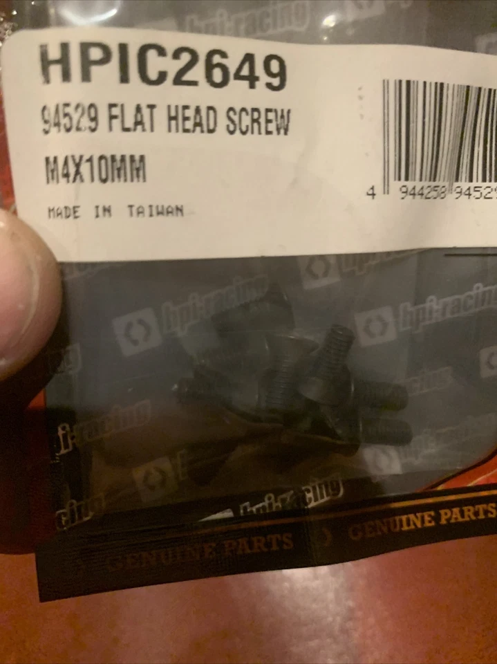 Hpi 94529 Flat Head Screw M4 X 10mm 2,5mm Hex Socket (10) - Image 3 of 4