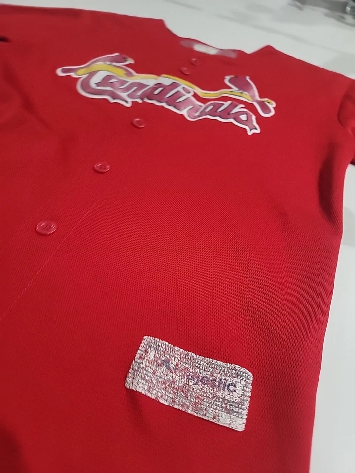 Camiseta deportiva vintage de los Cardenales de San Luis Majestic Yadier Molina #4 talla juvenil grande Foto 2 de 4