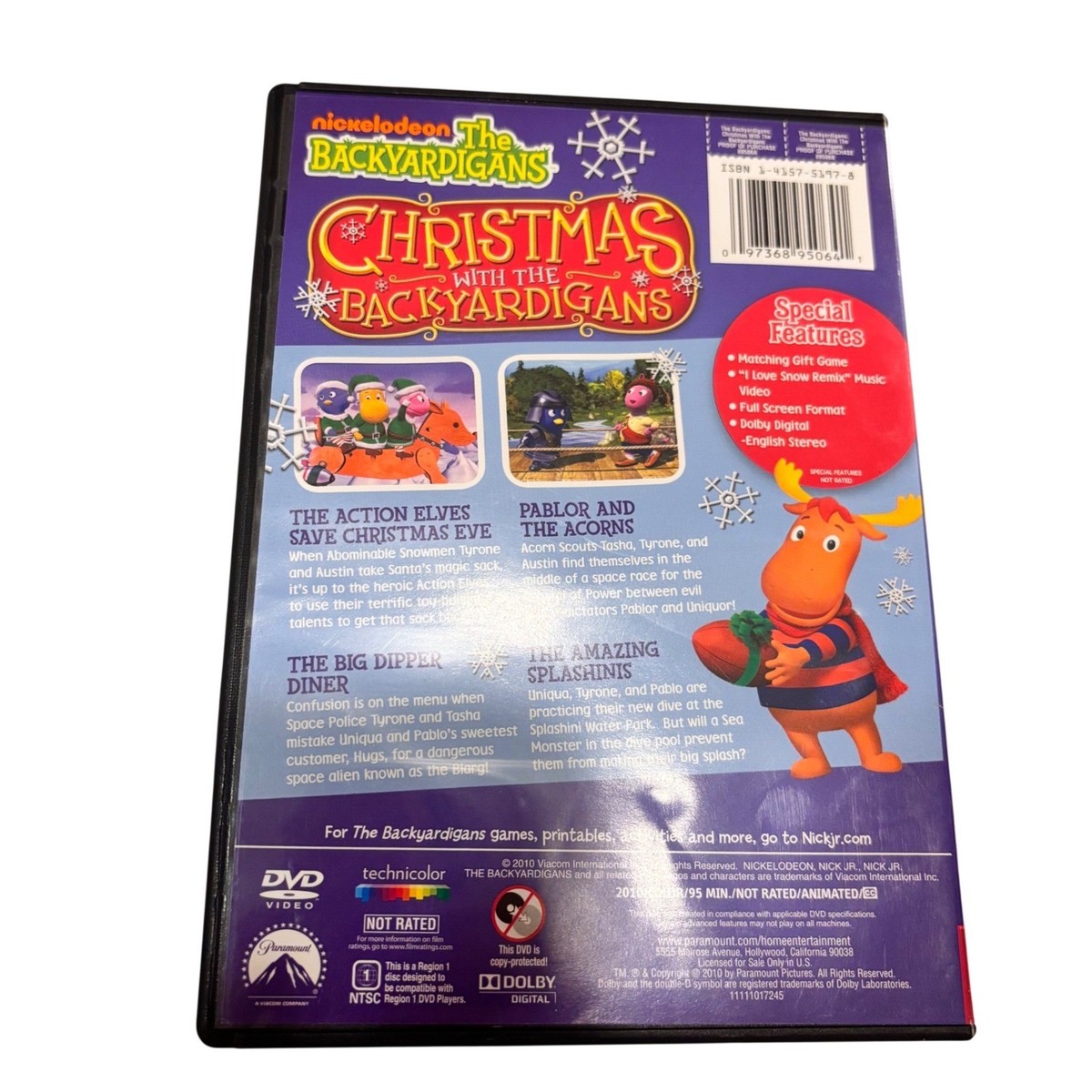 Christmas With The Backyardigans DVD 2010 Nickelodeon Holiday Kids