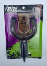 String Swing Guitar Hanger Wall Mount  Walnut Hardwood CC01K-BW