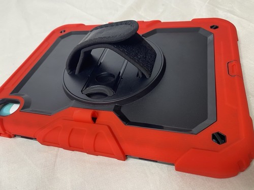 iPad 10th Generation Red Tablet Protective Case & Kit Kickstand & Handle - Picture 11 of 14