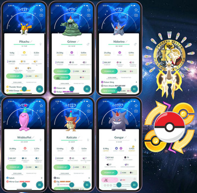 Pokémon  GO  Shiny 10th Anniversary Edition   Team Mystic Background Digital 