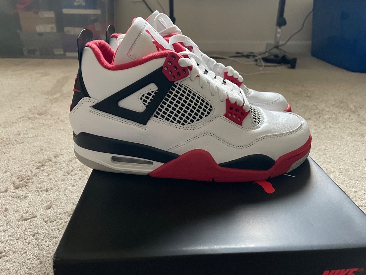 Size 7 - Jordan 4 Retro Fire Red for sale online | eBay