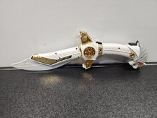 Vtg 1994 Mighty Morphin Power Rangers White Ranger Saba Talking Sword Works READ