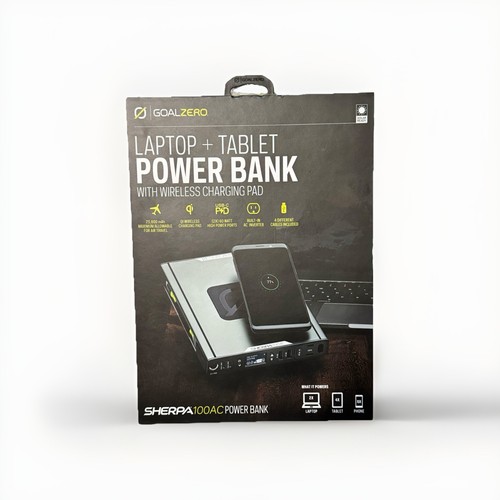 GoalZero SHERPA 100AC Ordinateur Portable + Tablette Power Bank avec Chargeur 22050
