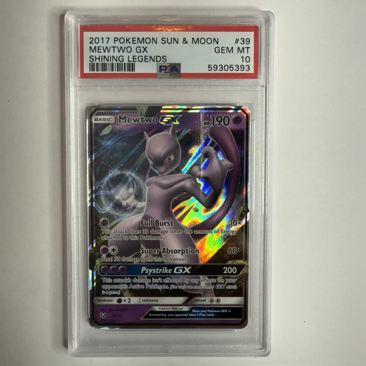 Mewtwo Pokémon TCG Professional Sports Authenticator (PSA) Shining